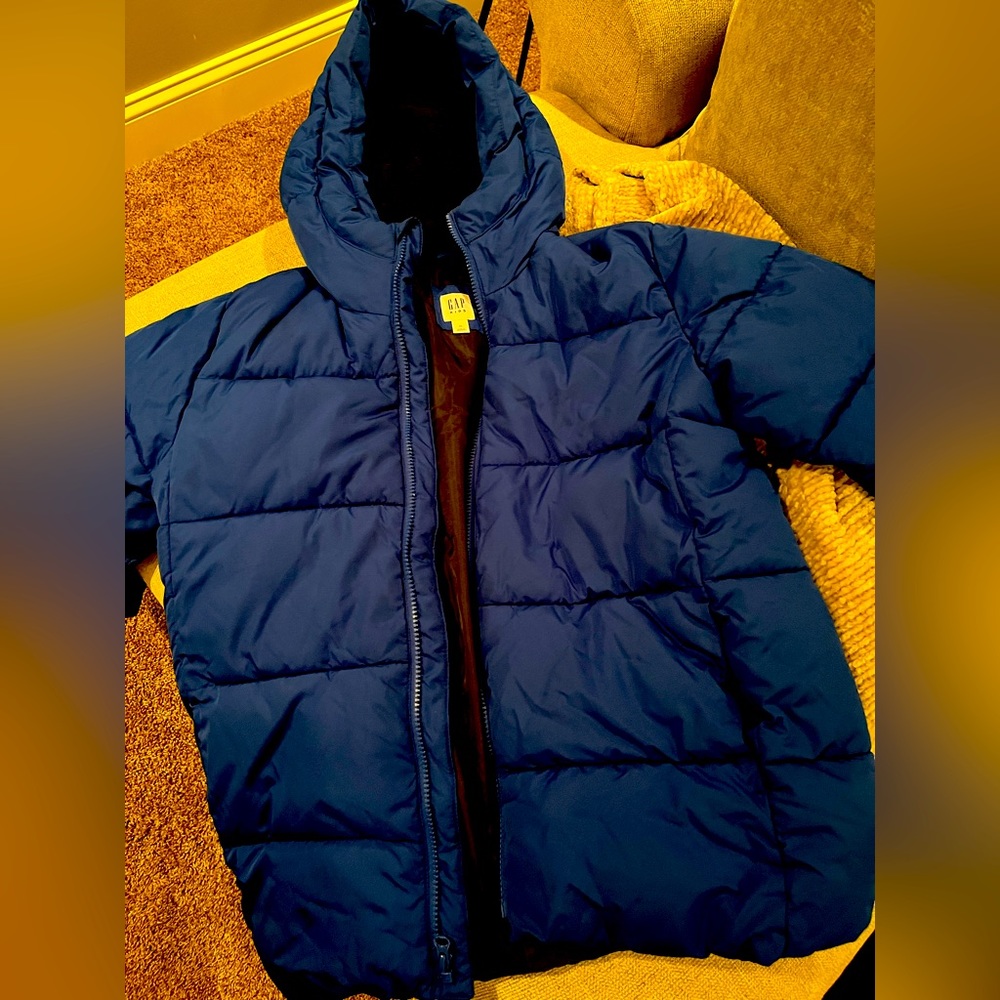 Gap kids new winter coat jacket XL blue puffer
